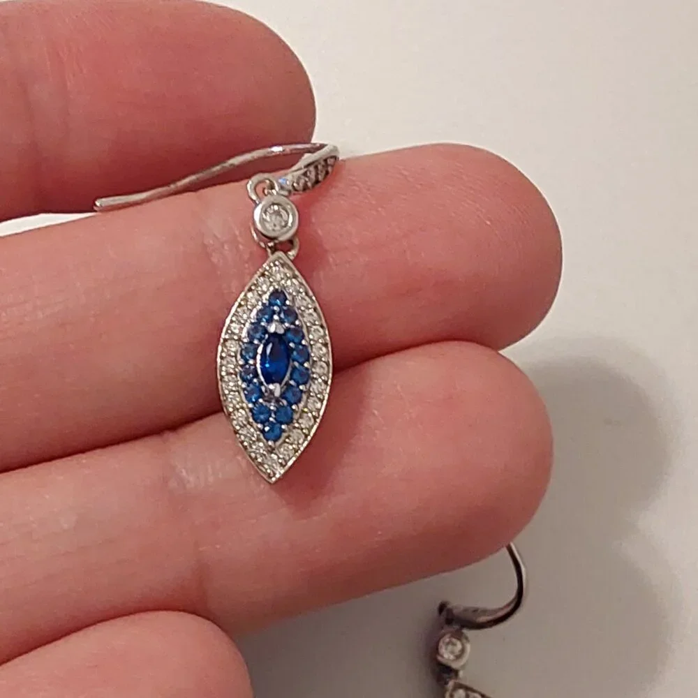 ROSS SIMONS JEWELRY 2015 EVIL EYE EARRINGS NEW CONDITION - Picture 7 of 10